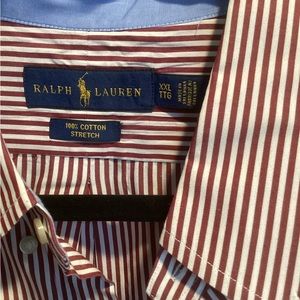 Ralph Lauren Mens Cotton Striped Button Down - XXL